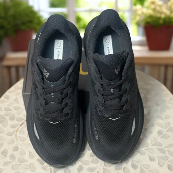 HOKA Clifton 9 GTX Supportive GORE-TEX Waterproof Running Shoes Women’s 7.5 NEW - Picture 9 of 13